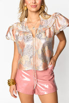 BuddyLove Leeland Puff Sleeve Top - Sugar Cube