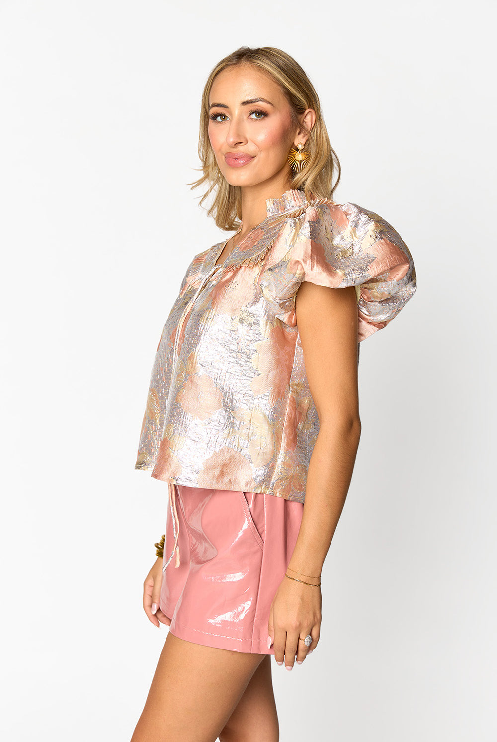 BuddyLove Leeland Puff Sleeve Top - Sugar Cube