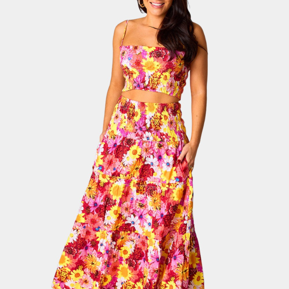 BuddyLove Tamra Smocked Two-Piece Set - Sunshine