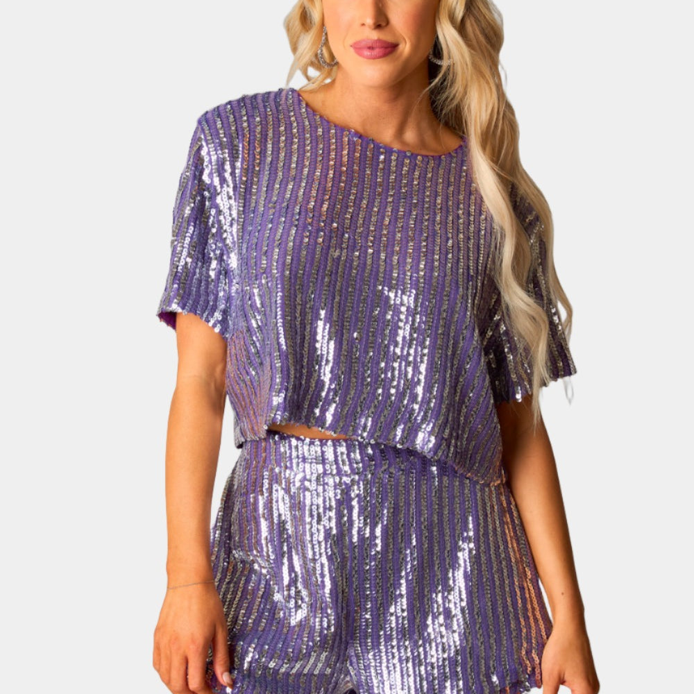 BuddyLove Laura Sequin Set - Purple