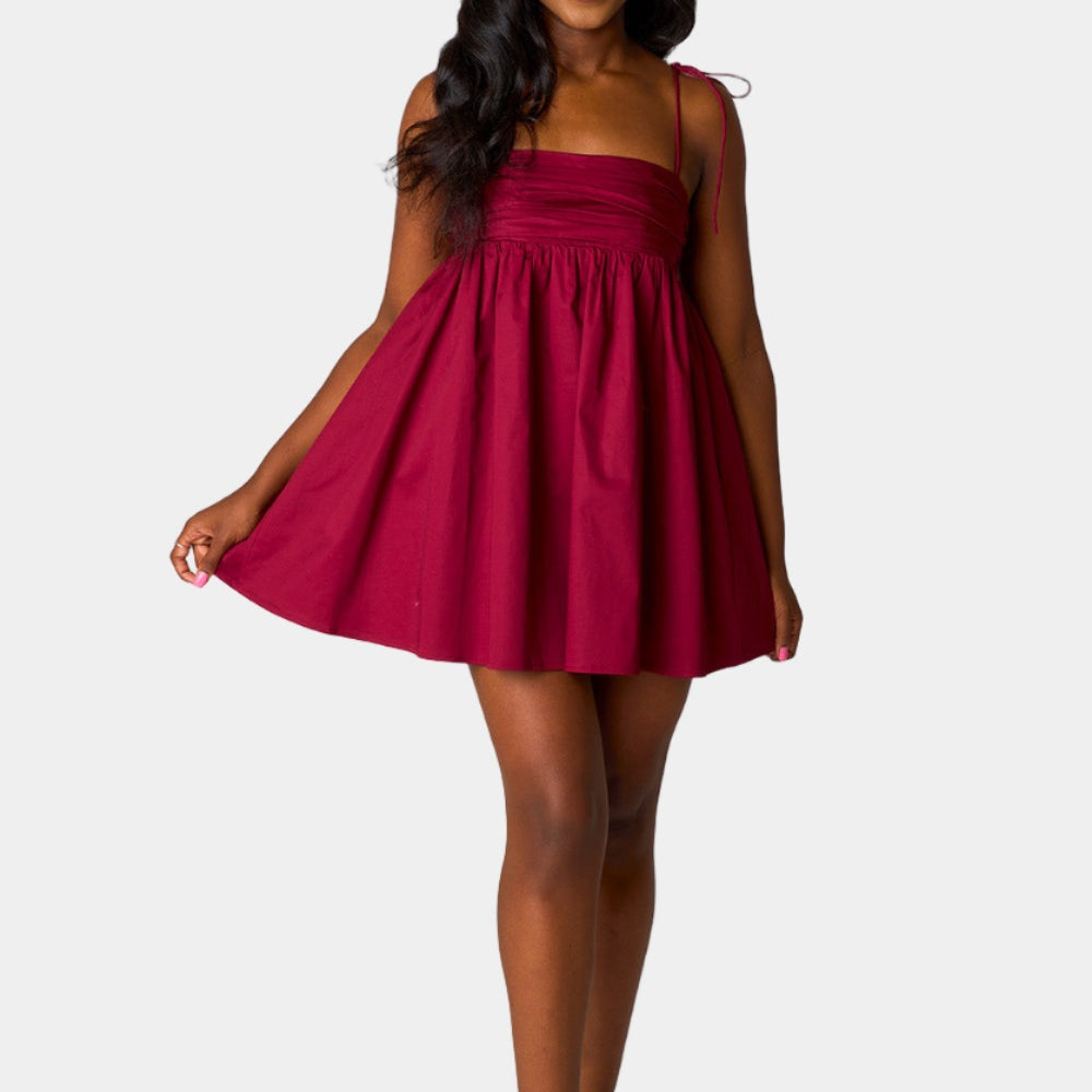 BuddyLove Ken Mini Dress - Maroon