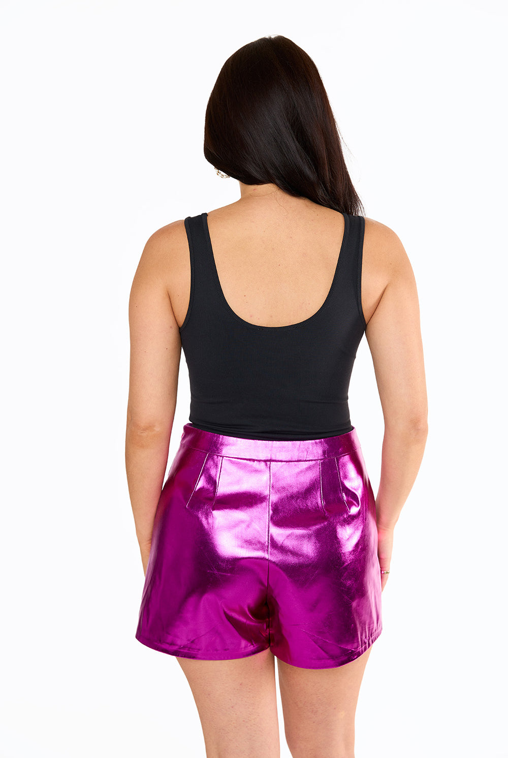 BuddyLove Chelsea Vegan Leather Skort - Magenta