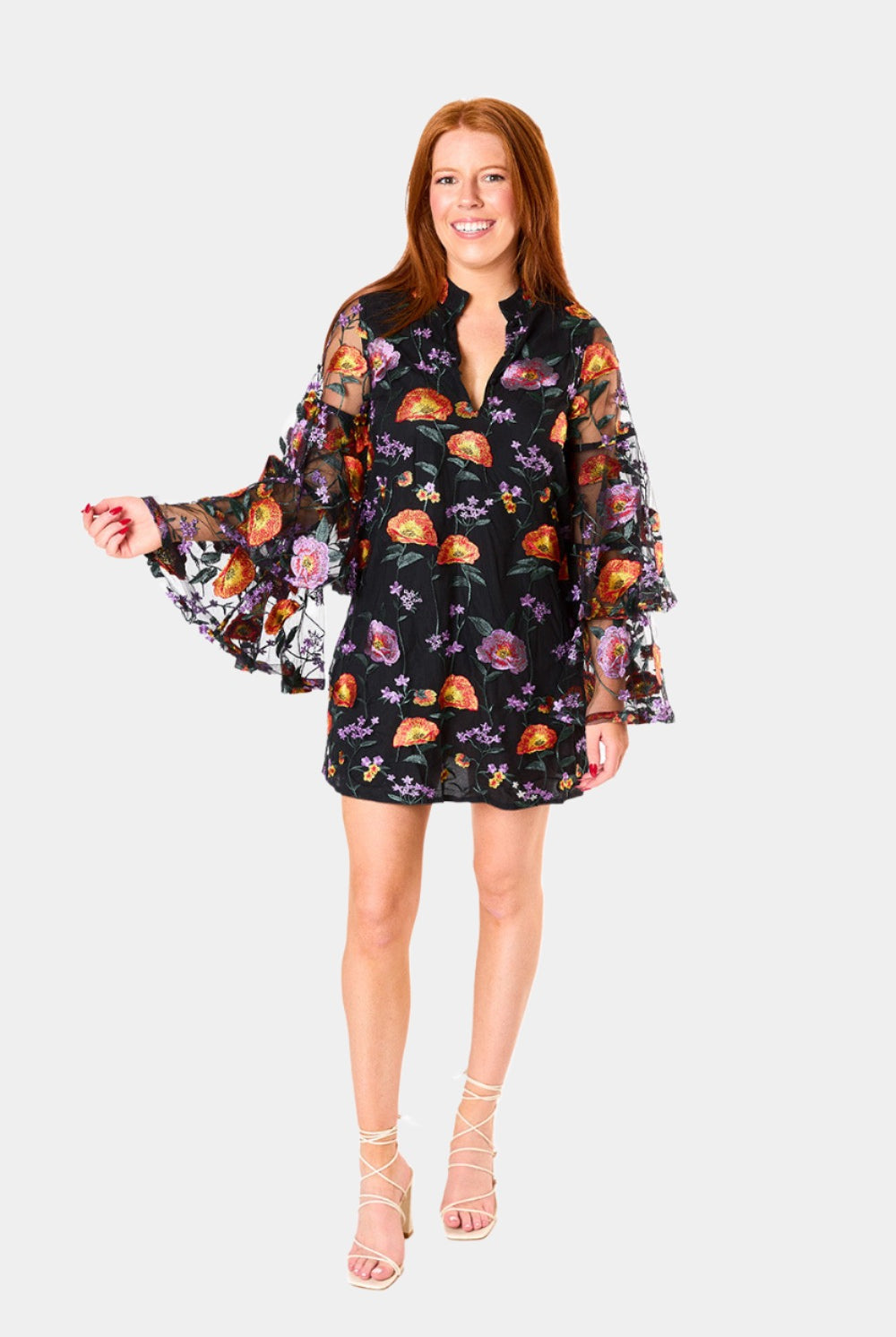 BuddyLove Gayle Long Sleeve Mini Dress - Westwind