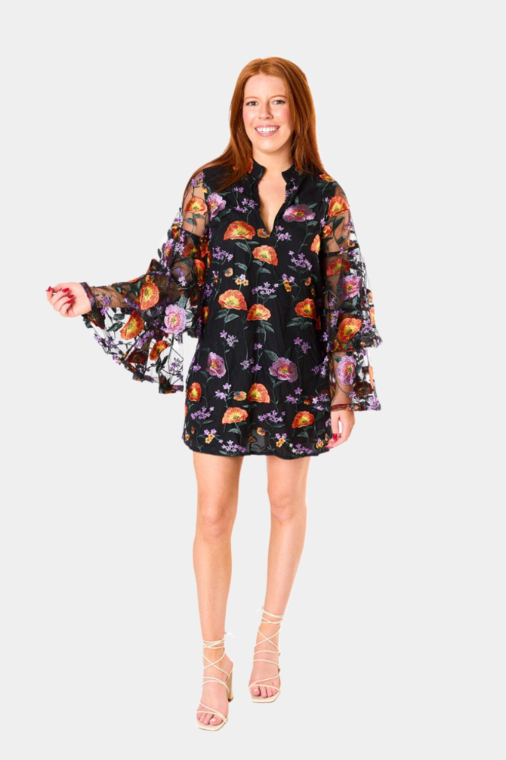 BuddyLove Gayle Long Sleeve Mini Dress - Westwind