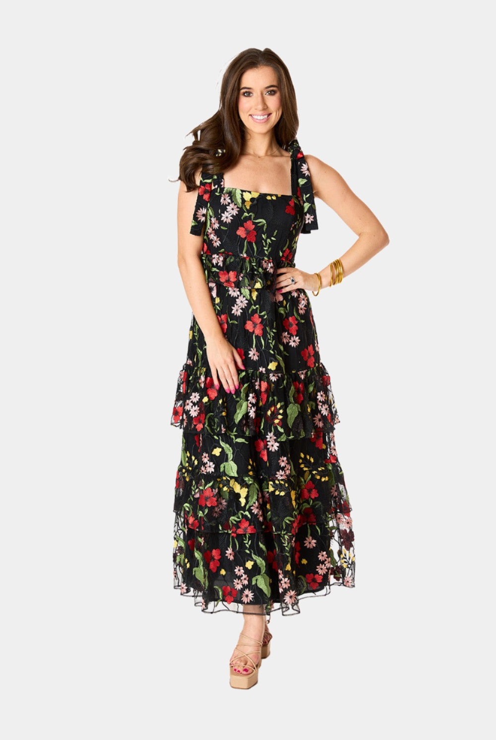 BuddyLove Edie Tie-Shoulder Maxi Dress - Lost In It