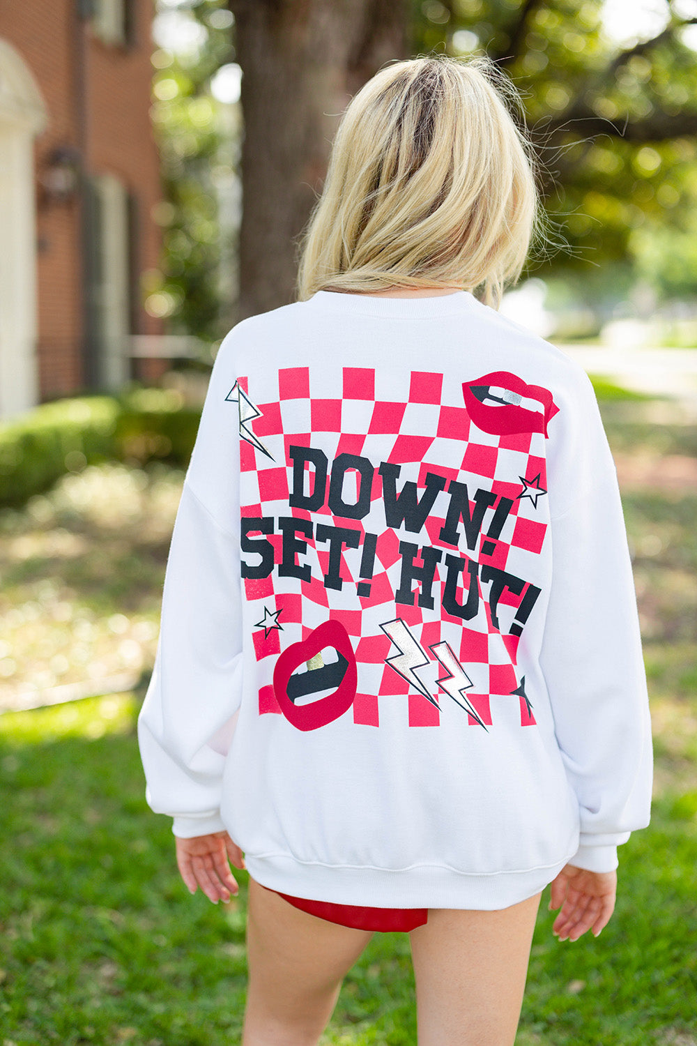 BuddyLove Devon Graphic Sweatshirt - Down Set Red