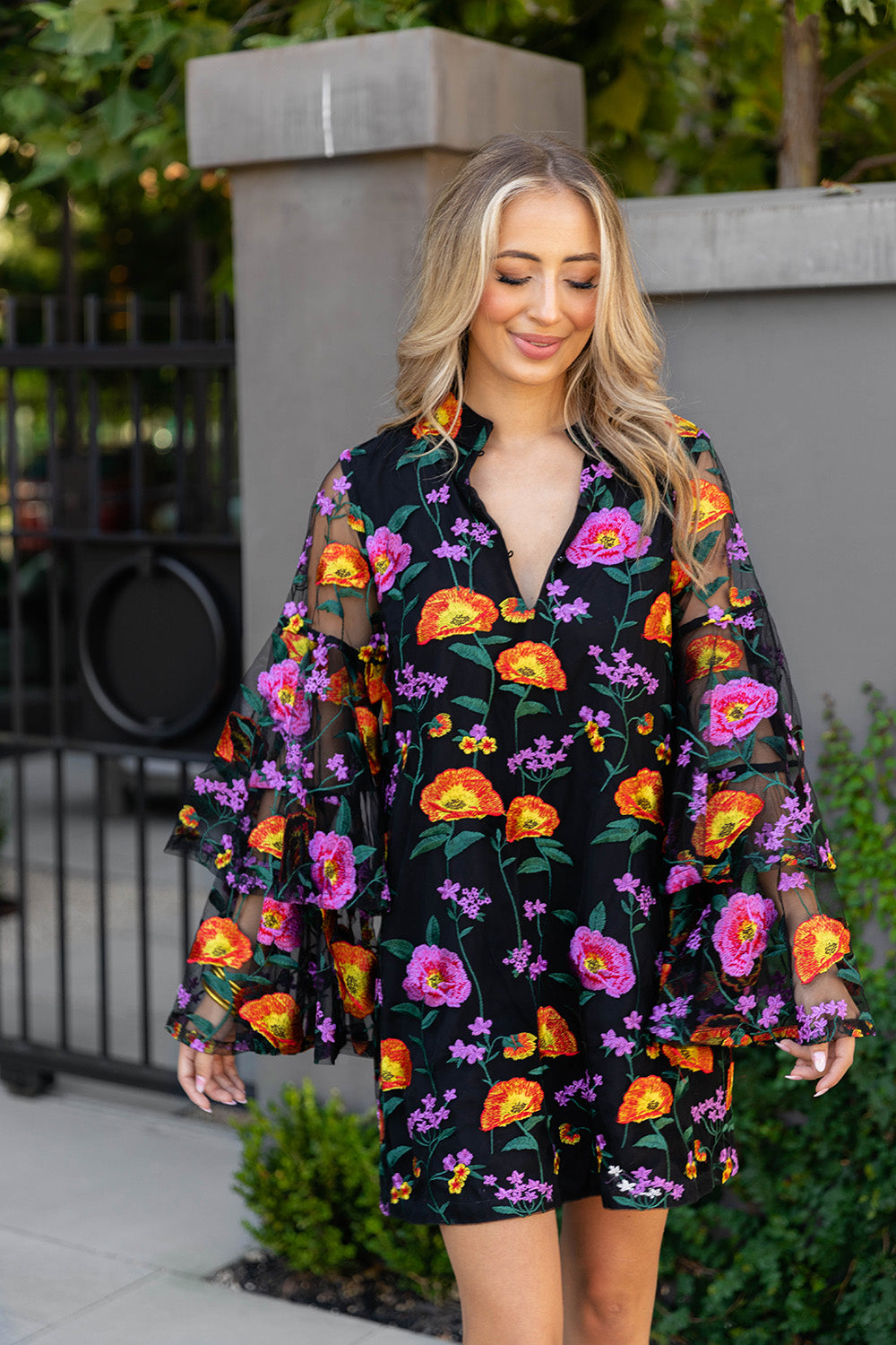 BuddyLove Gayle Long Sleeve Mini Dress - Westwind