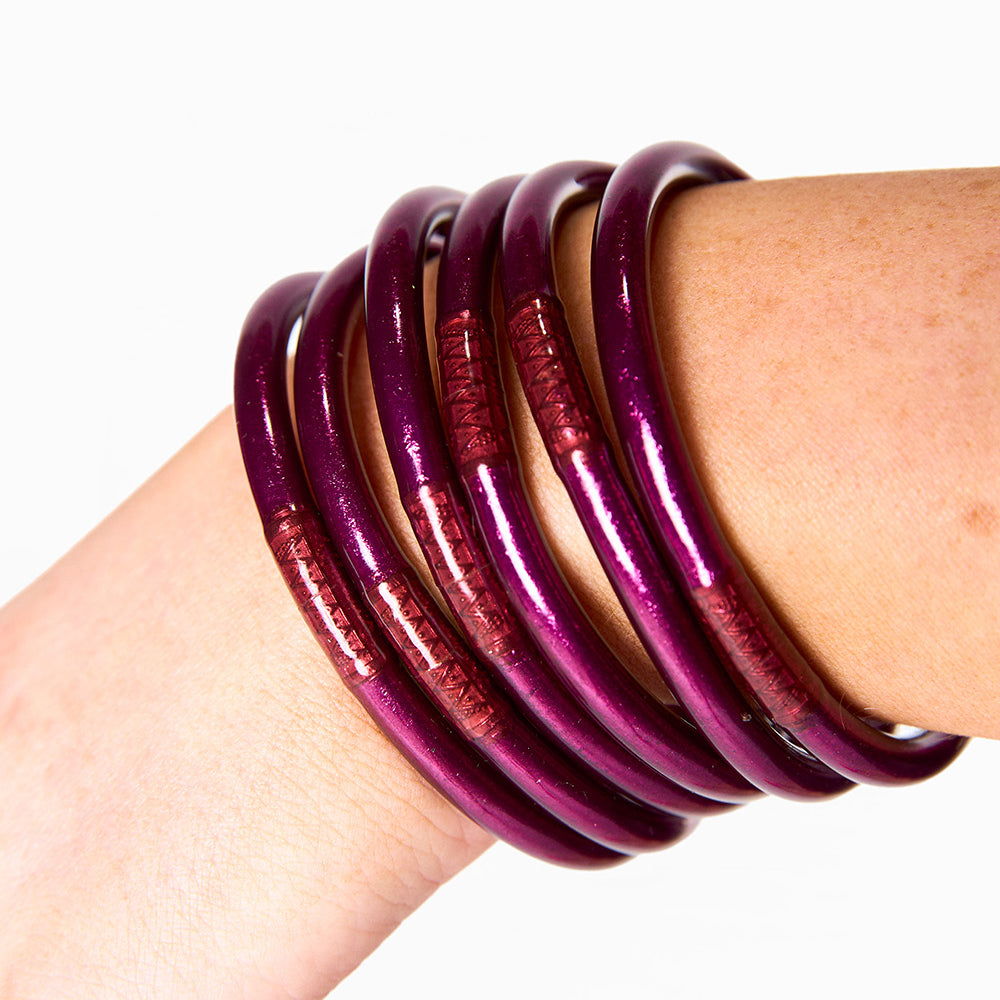 BuDha Girl All Weather Bangles - Amethyst