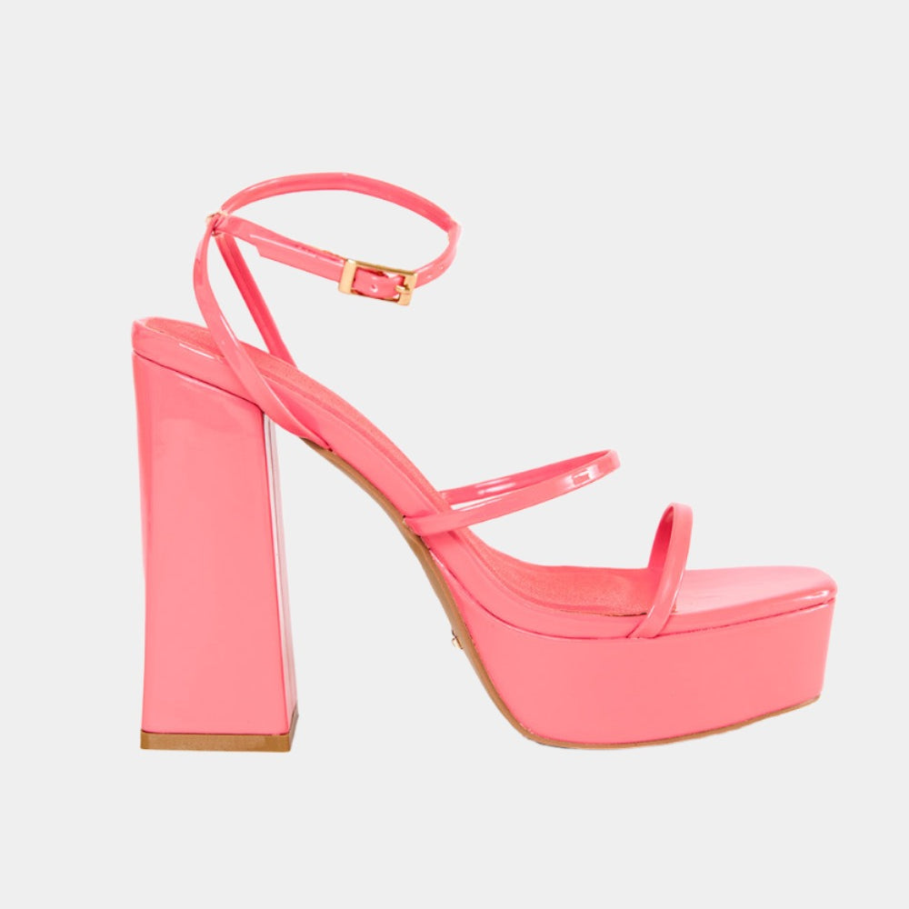 Vincija Platform Heel - Coral