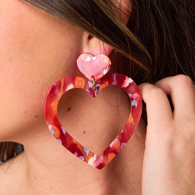 Linny Co xx BL Grayson Statement Earrings - Sunset