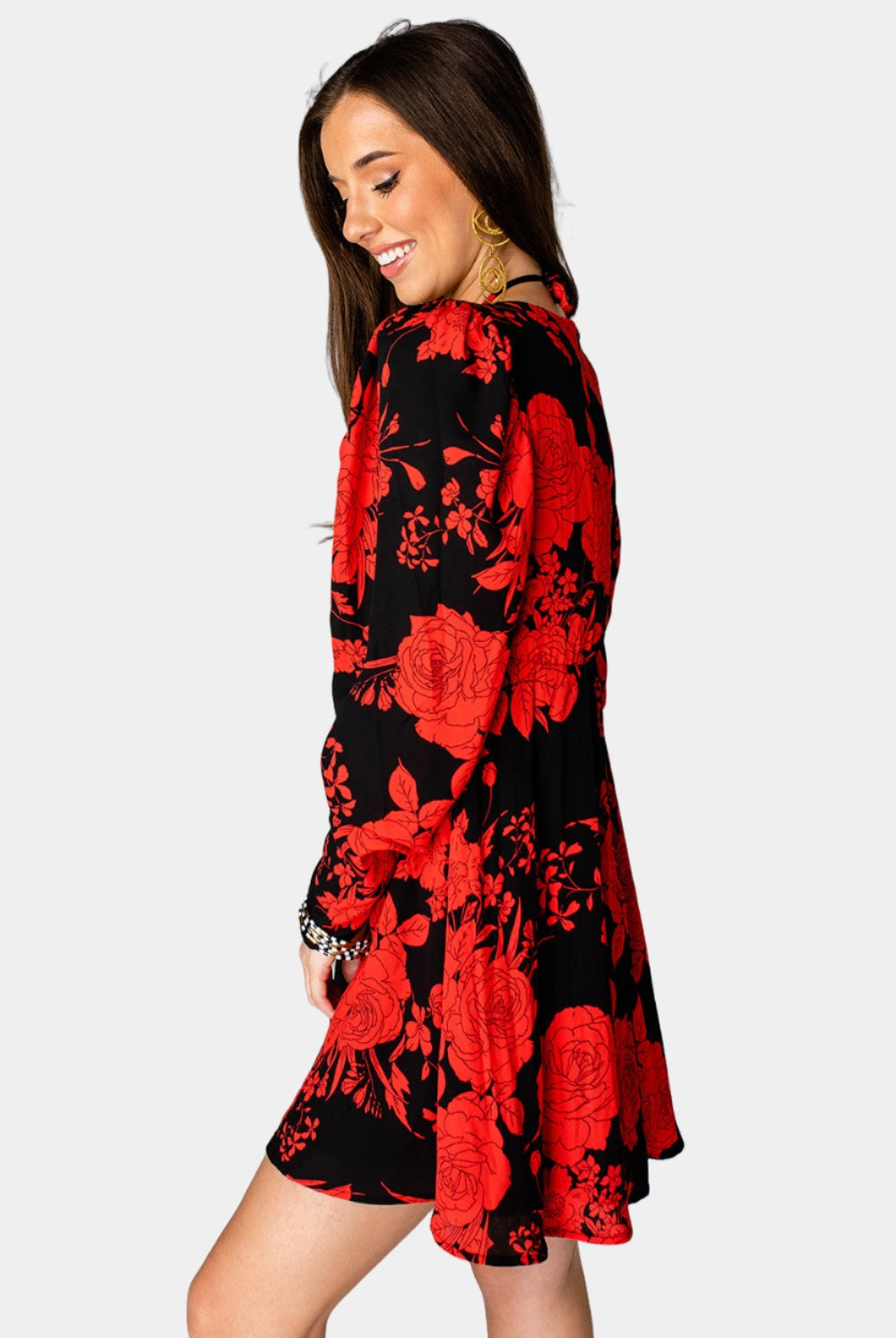 BuddyLove Emi Mini Skater Dress - Dahlia