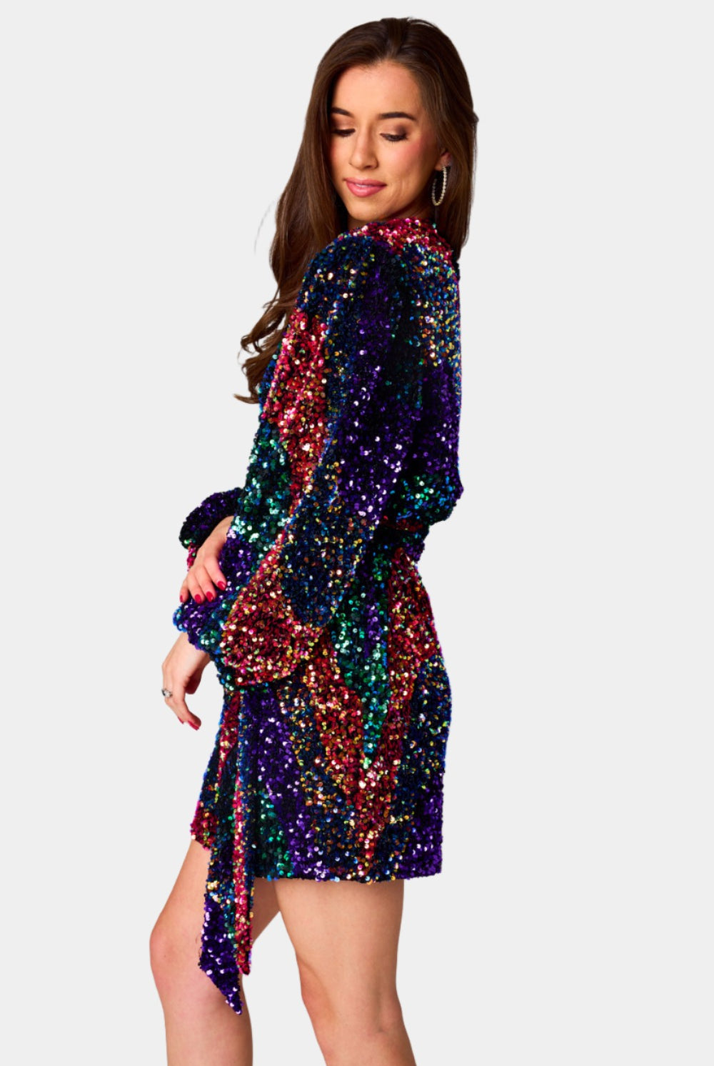 BuddyLove Adeline Sequin Wrap Dress - Party