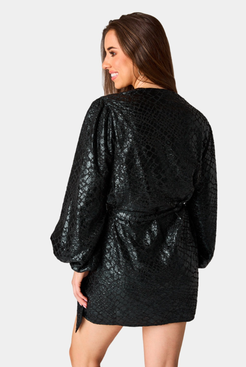 BuddyLove Adeline Short Wrap Dress - Private Jet