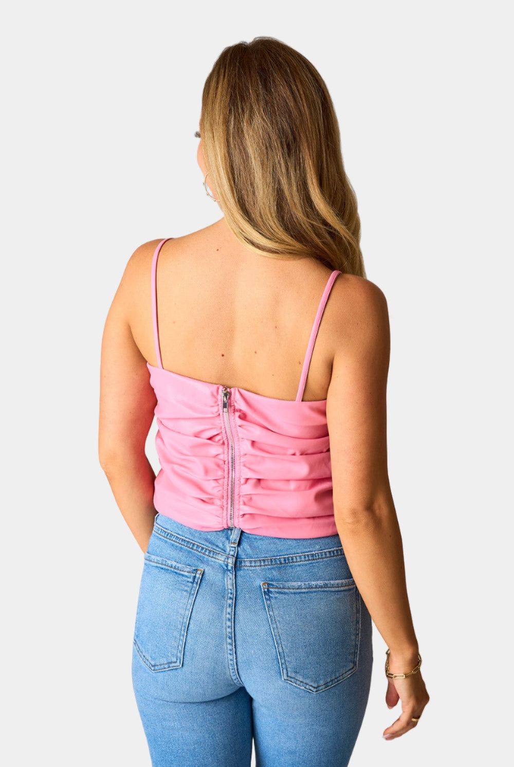 BuddyLove Jolee Vegan Leather Tank Top - Lotus
