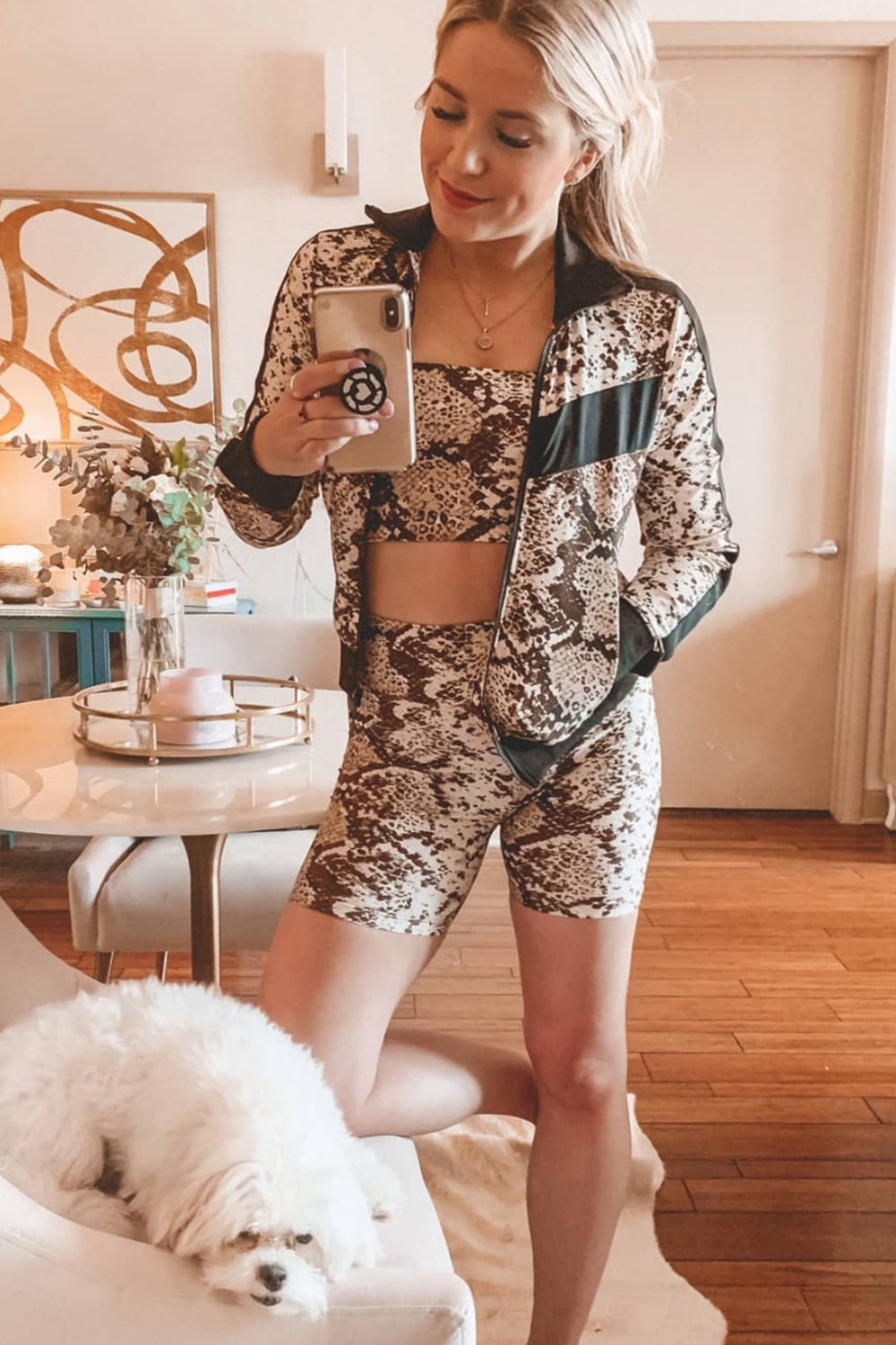 BuddyLove Vonn Elastic Long Sleeve Zip Up Jacket - Slither