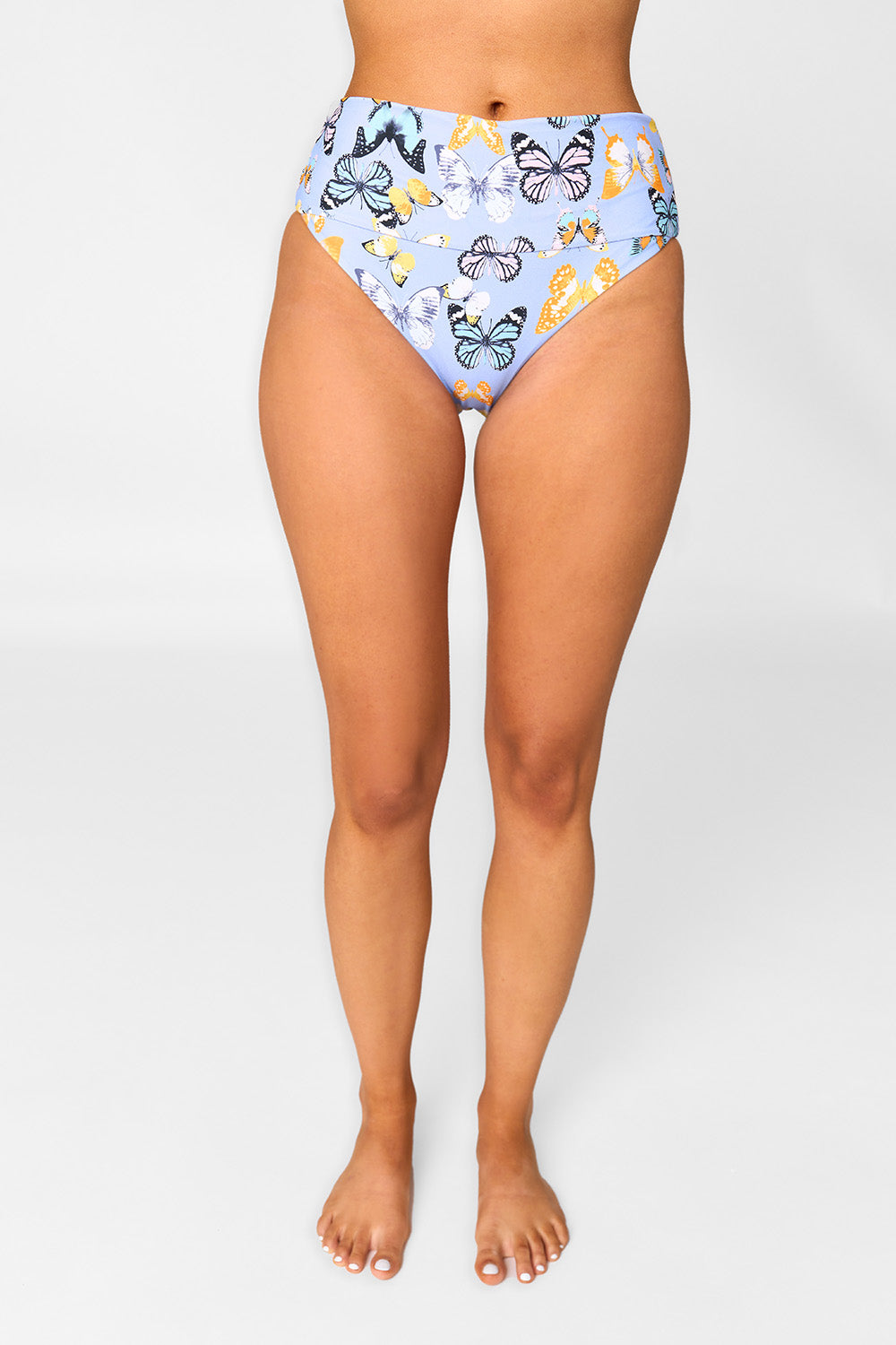 Painted Lady High-Wasited Bikini Bottoms