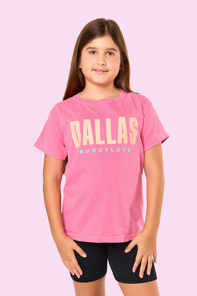 BuddyLove Dallas Youth Graphic Tee - Crunchberry