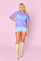 BuddyLove Dallas Graphic Tee - Violet