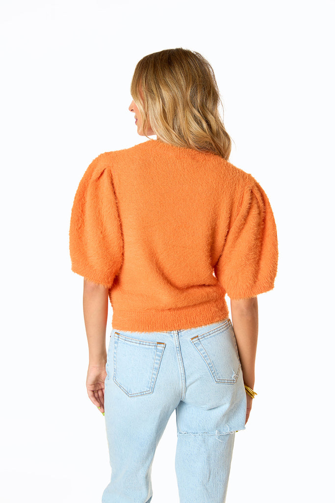 BuddyLove Macy Crop Sweater - Mango