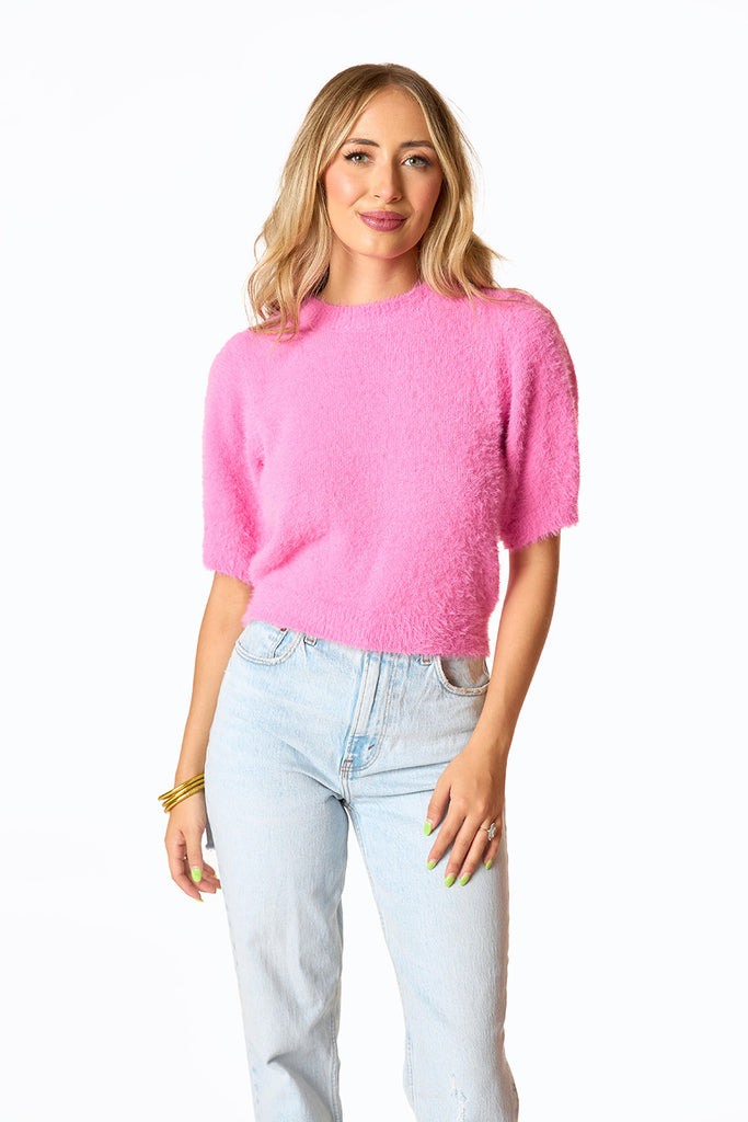 BuddyLove Macy Crop Sweater - Pepto