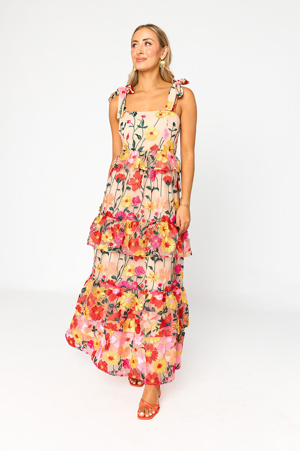 BuddyLove | Edie Tie-Shoulder Maxi Dress | Unconditional