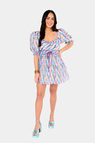 BuddyLove Colby Puff Sleeve Mini Dress - Confetti