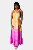 BuddyLove Charlotte Halter Maxi Dress - Crush