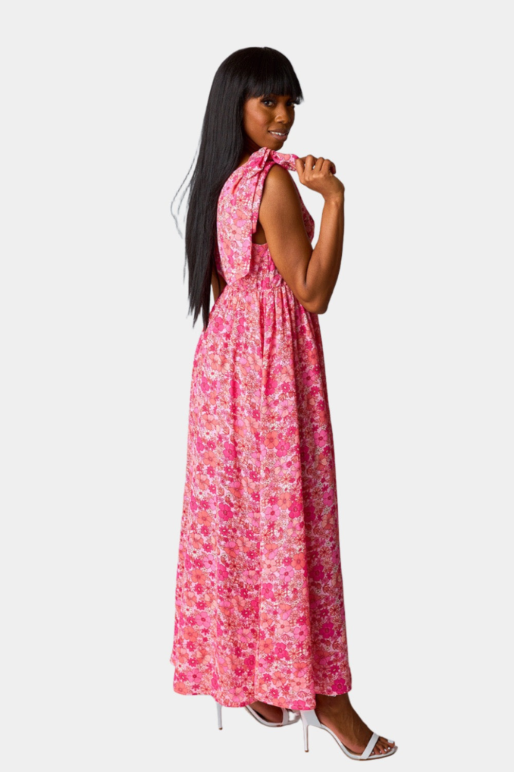 BuddyLove Meme Tie-Shoulder Maxi Dress - Hawaiian Sun