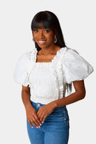 BuddyLove Tandy Puff Sleeve Top - White