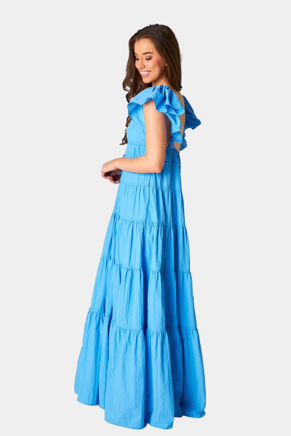 BuddyLove Holland Tiered Maxi Dress - Aquatic