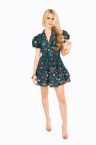 BuddyLove Clementine Elastic Waist Mini Dress - Dragonfly