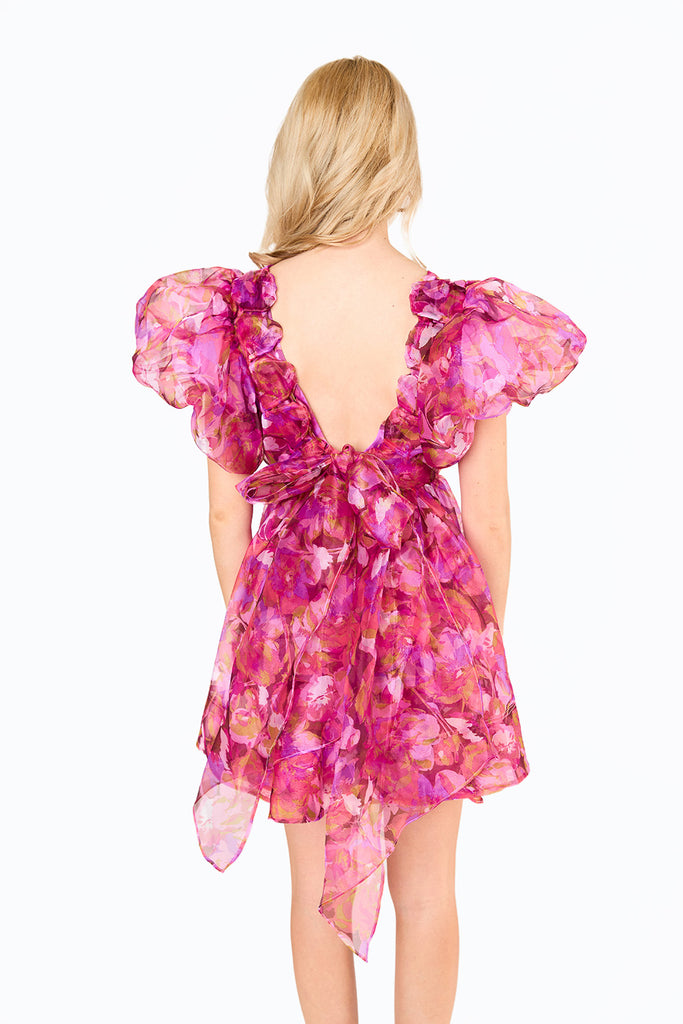 BuddyLove Hollis Puff Sleeve Mini Dress - Off To Paradise