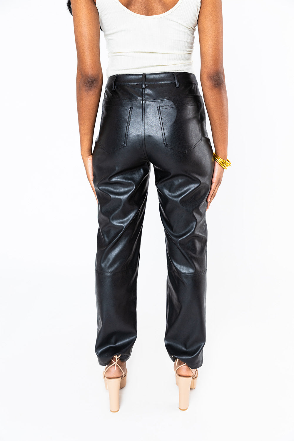 BuddyLove Gomez Vegan Leather Pants - Black