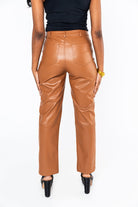 BuddyLove Gomez Vegan Leather Pants - Camel