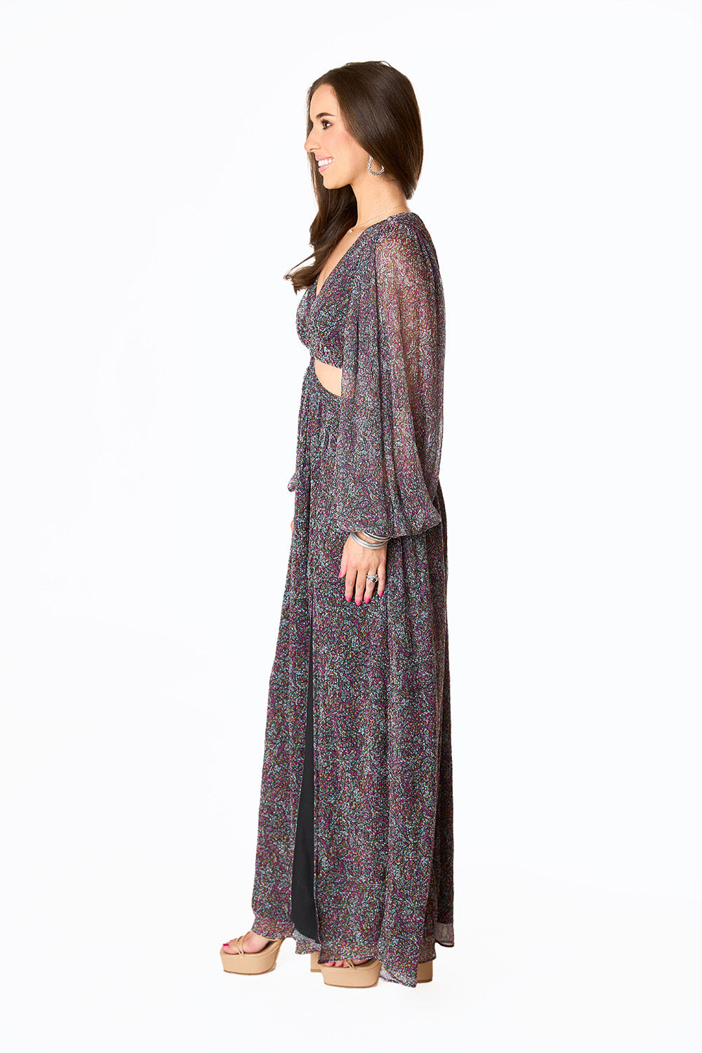 BuddyLove Yvonne Long Sleeve Maxi Dress - Ozark