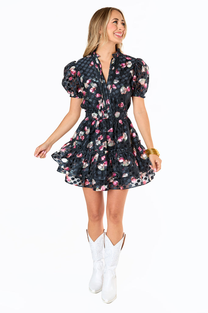 BuddyLove Clementine Elastic Waist Mini Dress - Twilight