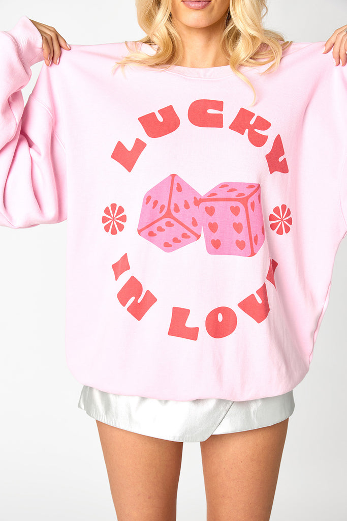 BuddyLove Vickie Graphic Sweatshirt - Lucky in Love