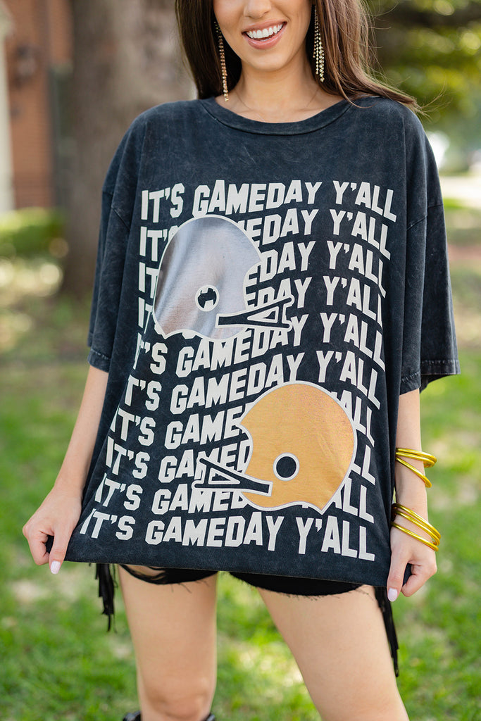 BuddyLove Travis Oversized Graphic Tee - Gameday Helmets