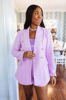 BuddyLove Tucker Tweed Blazer - Lavender