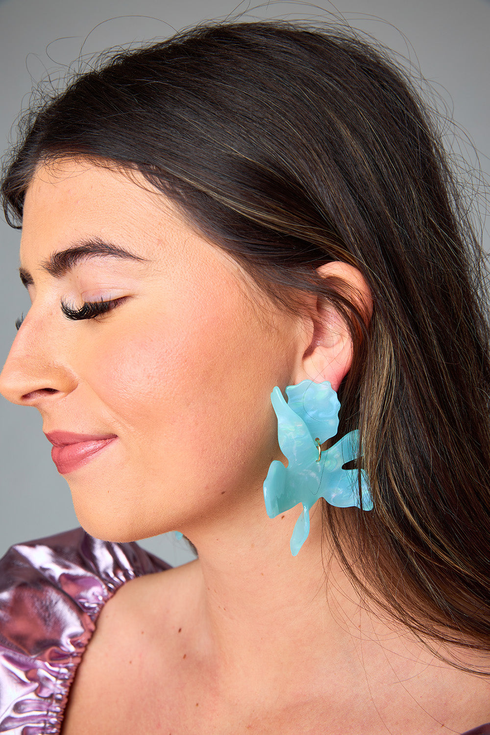 Linny Co xx BL Fawna Statement Earrings - Ocean