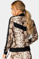 BuddyLove Vonn Elastic Long Sleeve Zip Up Jacket - Slither