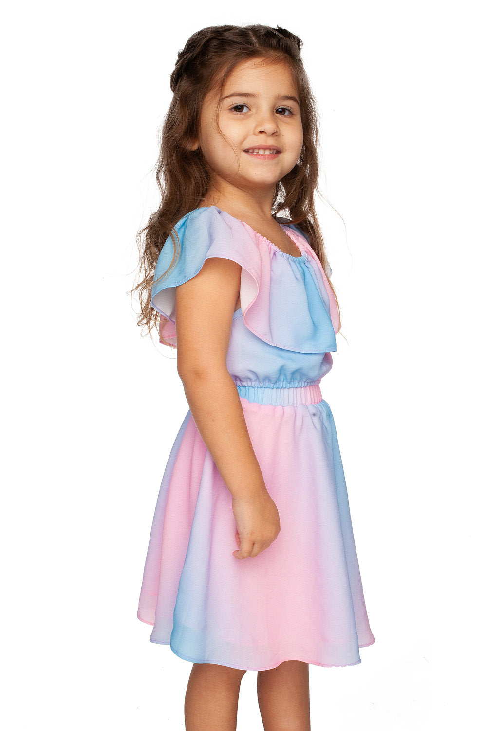 BuddyLove Kids Ainsley Top and Skirt Set - Cotton Candy