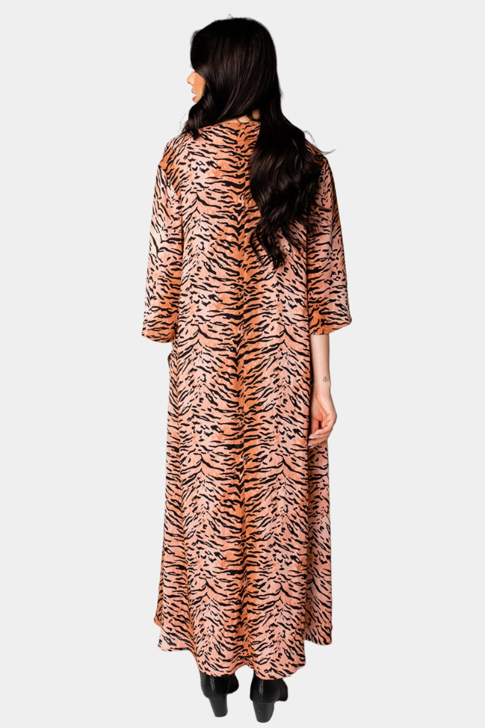 BuddyLove Alix Maxi Length Duster - Siberian Tiger