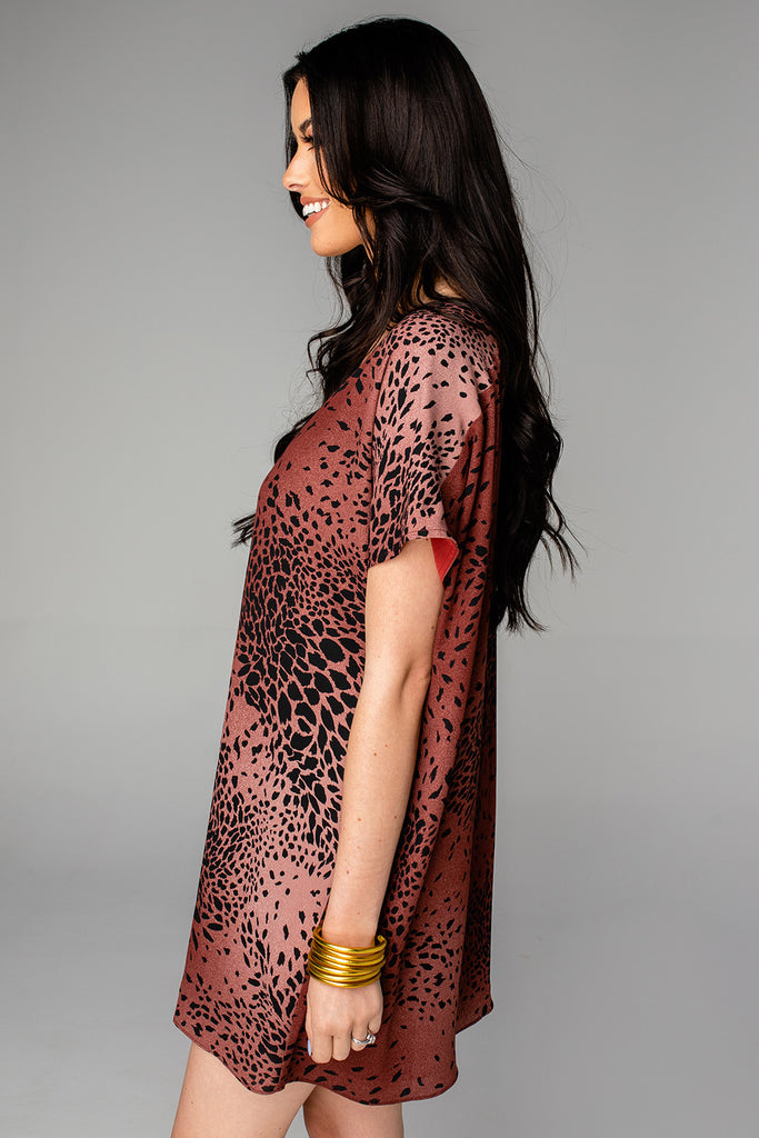 BuddyLove Baker V-Neck Shift Dress - Puma