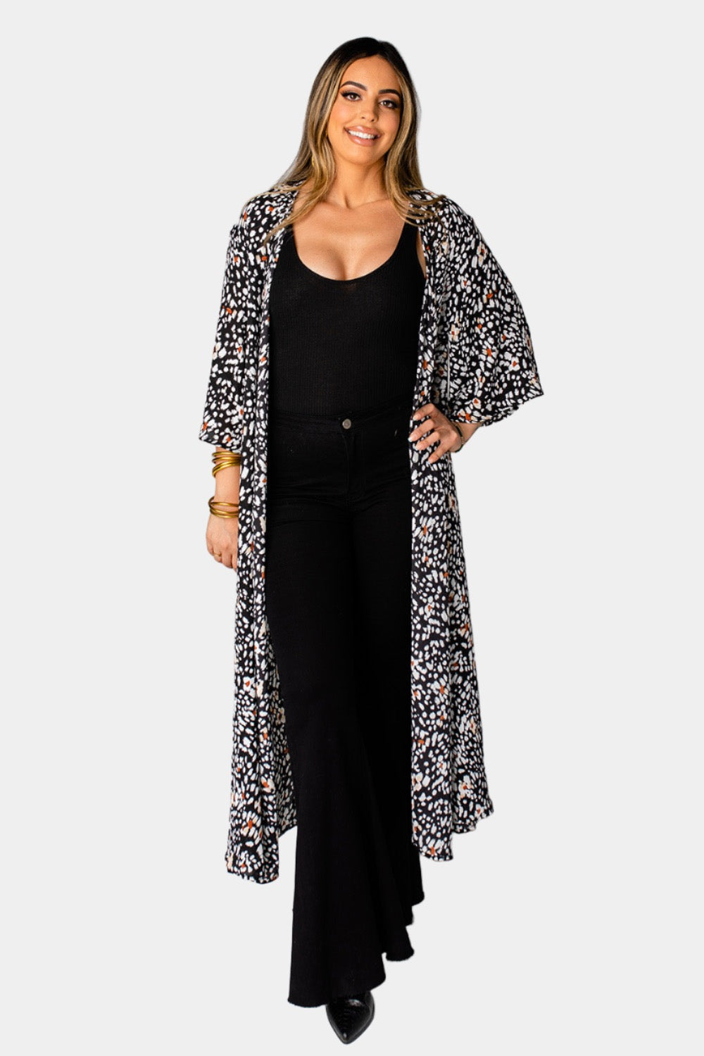 BuddyLove Alix Maxi Length Duster - Fossil