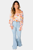 BuddyLove Flora Flowy Cropped Top - Wild Flower