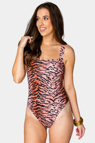 BuddyLove Keke Square Neck One-Piece Swimsuit - Siberian Tiger