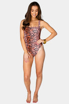 BuddyLove Keke Square Neck One-Piece Swimsuit - Siberian Tiger