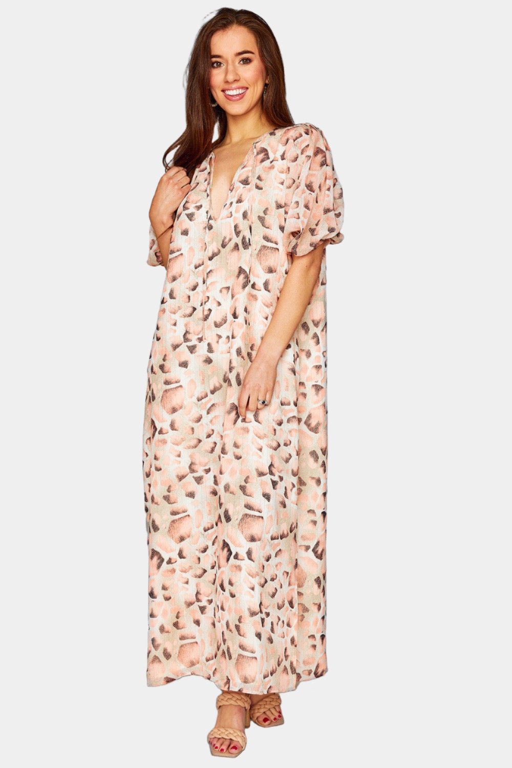 BuddyLove Pamela Caftan Maxi Dress - Shell