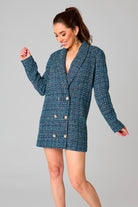 BuddyLove Carey Short Blazer Dress - Blue